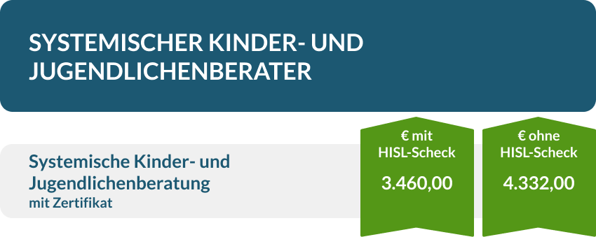 Preise Systemischer Kinder- und Jugendlichenberater